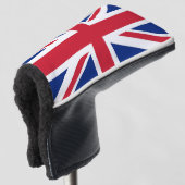 Golf Putter Hoesje met vlag van het Verenigd Konin Golfheadcover (3/4 voorkant)