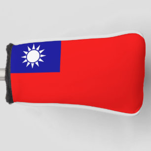 Golf Putter Hoesje met vlag van Taiwan Golfheadcover