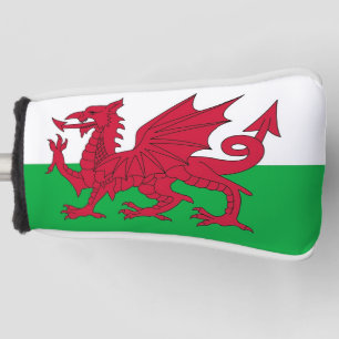 Golf Putter Hoesje met vlag van Wales, Verenigd Ko Golfheadcover
