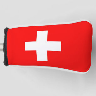 Golf Putter Hoesje met vlag van Zwitserland Golfheadcover