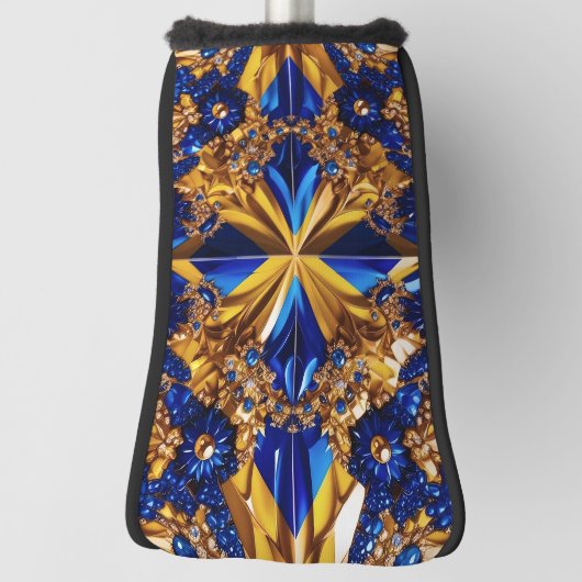 Golf Putter Hoesje met Zweden Kleuren Design Golfheadcover (Draai 90)