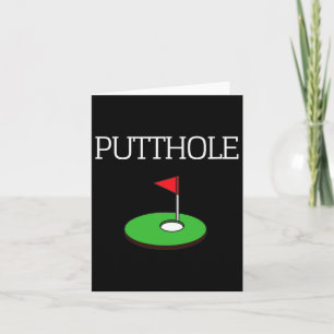 Golf Putting Funny Sarcastic Graphic T Shirt Putth Kaart