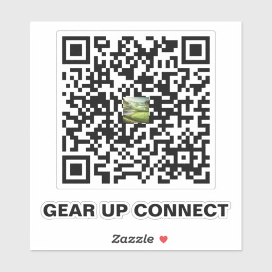 Golf QR-code sticker – Verbinding maken op de gree (Vel)
