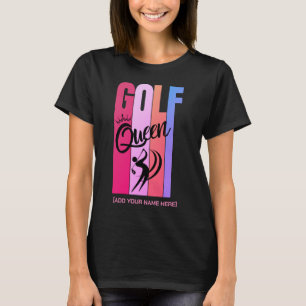 GOLF QUEEN Dames Golfer T-Shirt met Naam