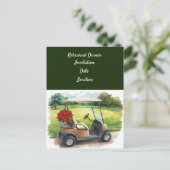 Golf rehearsal Wedding Dinner Invitation   (Debout devant)