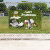 Golf retirement met ball par t-shirt time on green spandoek (Insitu)