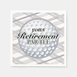 Golf Retirement Party, Aangepaste servetten