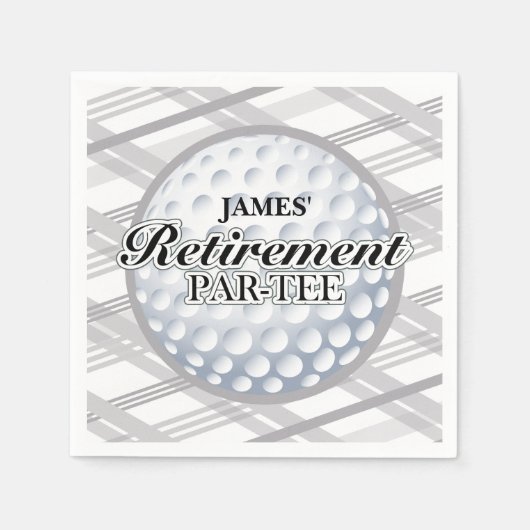 Golf Retirement Party, Aangepaste servetten (Voorkant)