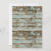  Golf Retirement Party Rustic Barn Wood Kaart (Achterkant)