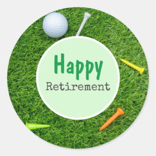 Golf Retirement Ronde Sticker