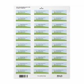 Golf Retouradres Labels (Full Sheet)