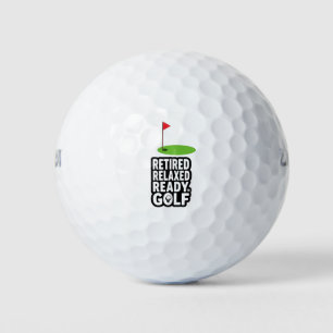 Golf Retraite avec drapeau de golf Balles de golf