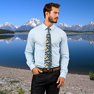 golf retro esthetische Stropdas