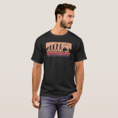 Golf Retro Stijl Evolutie Van De Mens T-shirt (Voorkant volledig)