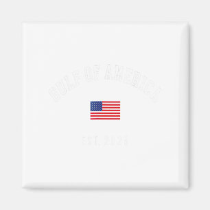 Golf Retro van Amerika EST 2025 Amerikaanse vlag M Magneet