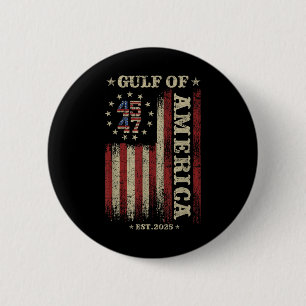 Golf Retro van Amerika EST 2025 Amerikaanse vlag M Ronde Button 5,7 Cm