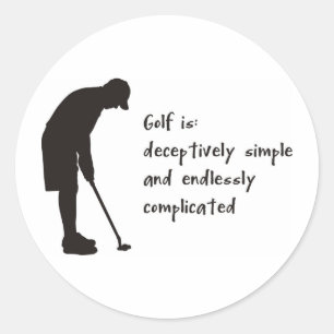 Golf Ronde Sticker