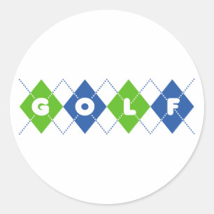 Golf Ronde Sticker