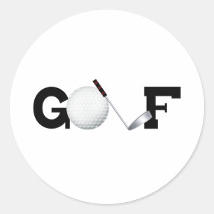 Golf Ronde Sticker