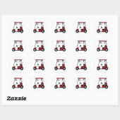 Golf Ronde Sticker (Vel)