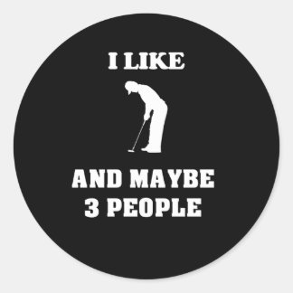Golf Ronde Sticker