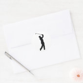 Golf Ronde Sticker (Envelop)