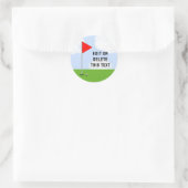 Golf Ronde Sticker (Tas)