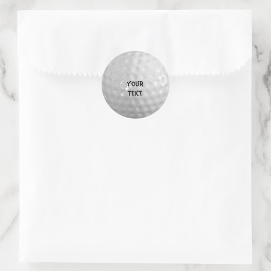 Golf Ronde Sticker (Tas)