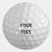 Golf Ronde Sticker (Voorkant)