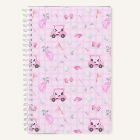 Golf Roze Notitieboek (Voorkant)