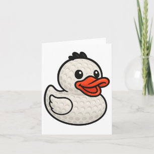 Golf Rubber Ducky Graphic Schattigee Kinder Golfin Kaart