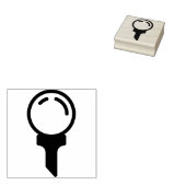 golf 	rubberstempel (Gestempeld)