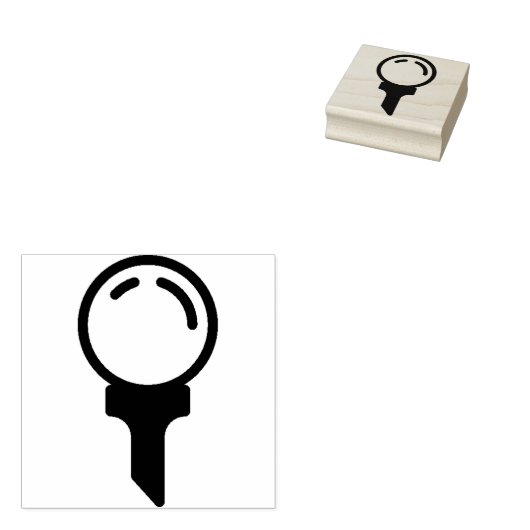 golf 	rubberstempel (Gestempeld)