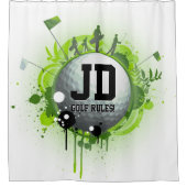 Golf Rules | Cool Sport Gifts Douchegordijn (Voorkant)