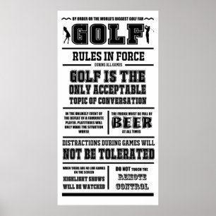 Golf Rules Print