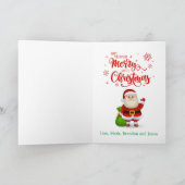 Golf & Santa Claus Cartes de Noël personnalisées (Intérieur)