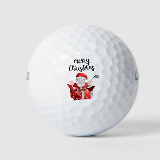 Golf Santa Claus golfkerst Golfballen (Voorkant)