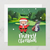 Golf Santa speelt golf op eerste kerstdag (Voorkant / Achterkant)