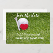Golf Save de datum voor golf toernooi huwelijk Save The Date (Voorkant / Achterkant)