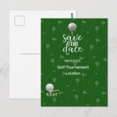 Golf Save the Date for Golf Tournament Golfer Briefkaart (Voorkant / Achterkant)