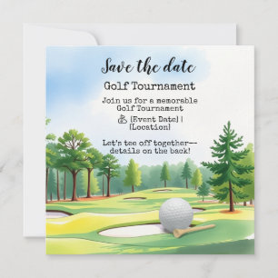 Golf Save the date Golf Tournament Aankondiging