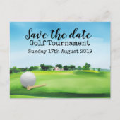 Golf Save the date Golf Tournament Aankondigingskaart (Voorkant)