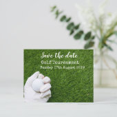 Golf Save the date Golf Tournament Aankondigingskaart (Staand voorkant)