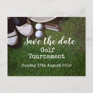 Golf Save the date Golf Tournament Announement P Aankondigingskaart