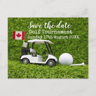 Golf Save the date Golf Tournament Canada Flag Aankondigingskaart