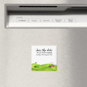 Golf Save the date Golf Tournament golfer Magnet Magneet (Insitu (Vaatwasser))