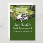 Golf Save the date Golf Tournament Kaart (Voorkant / Achterkant)