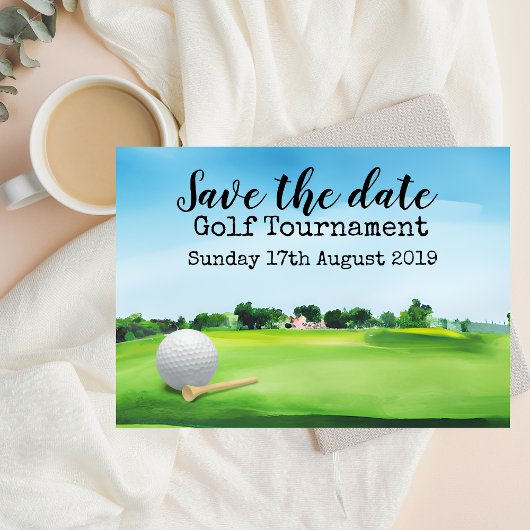 Golf Save the date Golf Tournament Kaart