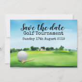 Golf Save the date Golf Tournament Kaart (Voorkant)