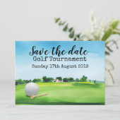 Golf Save the date Golf Tournament Kaart (Staand voorkant)